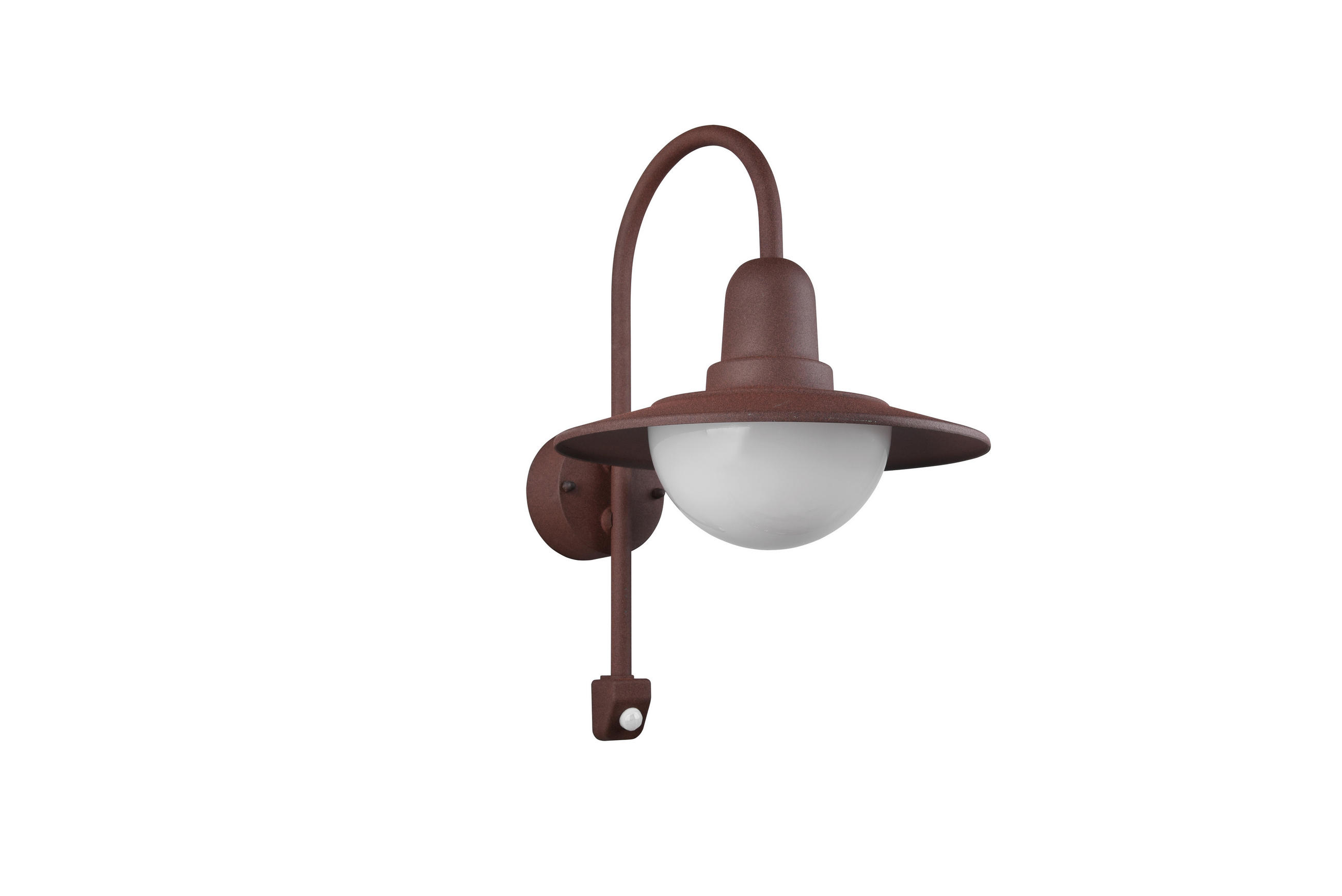 AUSSENWANDLEUCHTE NORMAN 38/30/45,5 cm  - Rostfarben/Weiß, KONVENTIONELL, Glas/Metall (38/30/45,5cm) - Trio Leuchten