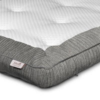 BÄDDMADRASS Softex Trens 90/200 cm  höjd ca 9 cm  - vit/grå, Klassisk, textil (90/200cm) - Ekens