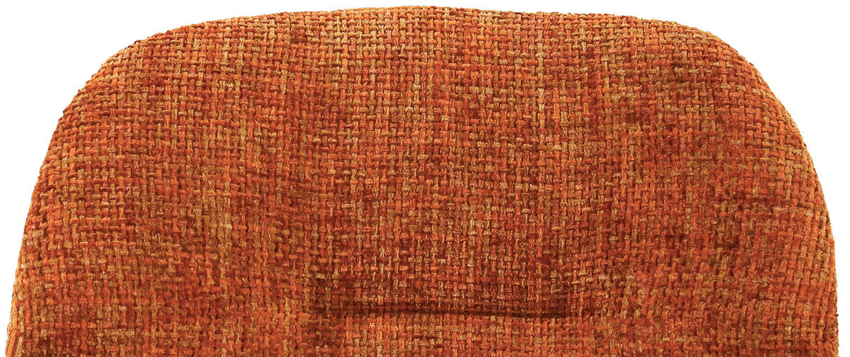 ARMLEHNSTUHL  in Eisen Chenille  - Schwarz/Orange, Design, Textil/Metall (62/82,5/66cm) - Stylife