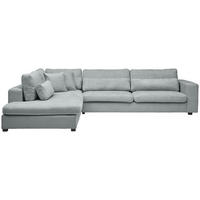 ECKSOFA in Chenille Grau  - Schwarz/Grau, Konventionell, Kunststoff/Textil (250/314cm) - Carryhome