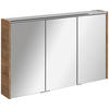 SPIEGELSCHRANK 110/68,3/16 cm  - Eichefarben/Alufarben, MODERN, Glas/Holzwerkstoff (110/68,3/16cm) - Voleo