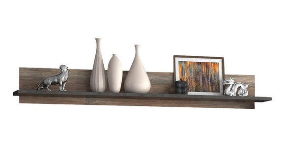 WANDBOARD in 189,4/25,6/22 cm Kieferfarben, Dunkelgrau - Dunkelgrau/Kieferfarben, Trend, Holzwerkstoff (189,4/25,6/22cm) - Carryhome