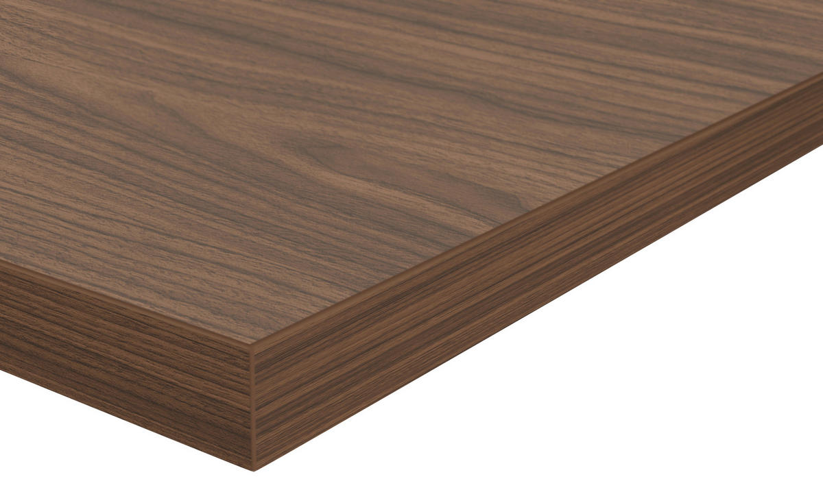 ARBEITSPLATTE 240/4/60 cm  - Nussbaumfarben, MODERN, Holzwerkstoff (240/4/60cm) - Nobilia