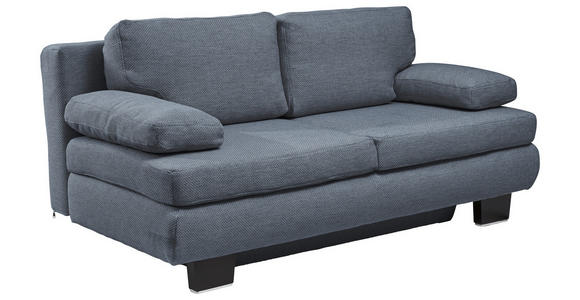 SCHLAFSOFA Macy in Blau, Grau  - Wengefarben/Blau, Design, Holz/Textil (203/94/100cm) - Novel