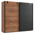 SCHWEBETÜRENSCHRANK in Graphitfarben, Eichefarben - Eichefarben/Graphitfarben, LIFESTYLE, Holzwerkstoff/Metall (225/210/65cm) - Carryhome SCHWEBETÜRENSCHRANK in Graphitfarben, Eichefarben - Eichefarben/Graphitfarben, LIFESTYLE, Holzwerkstoff/Metall (225/210/65cm) - Carryhome