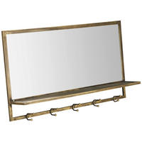 WANDSPIEGEL 80/43/12 cm    in rechteckig  - Goldfarben, KONVENTIONELL, Glas/Holzwerkstoff (80/43/12cm) - Livetastic