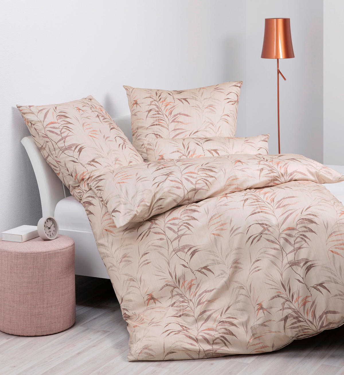 BETTWÄSCHE 135/200 cm  - Mokka, Design, Textil (135/200cm) - Janine