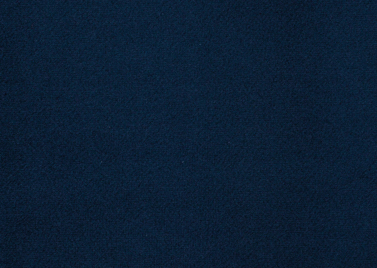 ECKSOFA in Velours Dunkelblau  - Schwarz/Dunkelblau, Design, Textil/Metall (306/179cm) - Beldomo System
