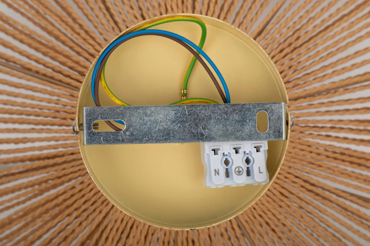 DECKENLEUCHTE  40/31 cm    - Hellbraun, Design, Papier/Metall (40/31cm) - Collet's Monde