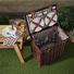 PICKNICK-SET, 28-TEILIG Dunkelbraun - Dunkelbraun, LIFESTYLE, Holz (42/38/28cm) - Landscape