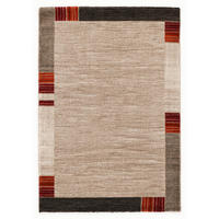 WEBTEPPICH 80/150 cm Palazzo Lobo Dunkelbraun, Beige  - Dunkelbraun/Beige, KONVENTIONELL, Textil (80/150cm) - Novel