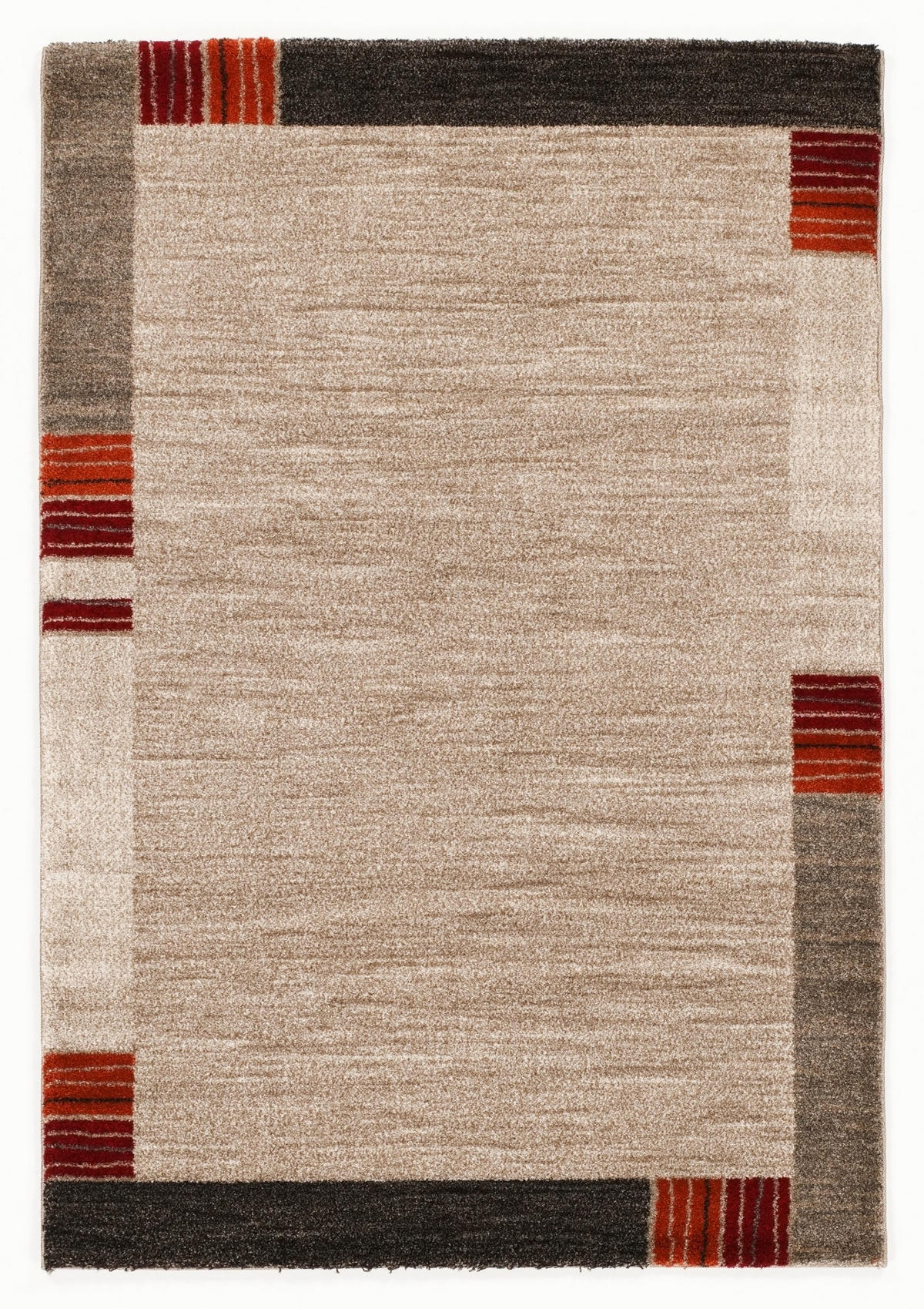WEBTEPPICH 80/150 cm Palazzo Lobo Dunkelbraun, Beige  - Dunkelbraun/Beige, KONVENTIONELL, Textil (80/150cm) - Novel