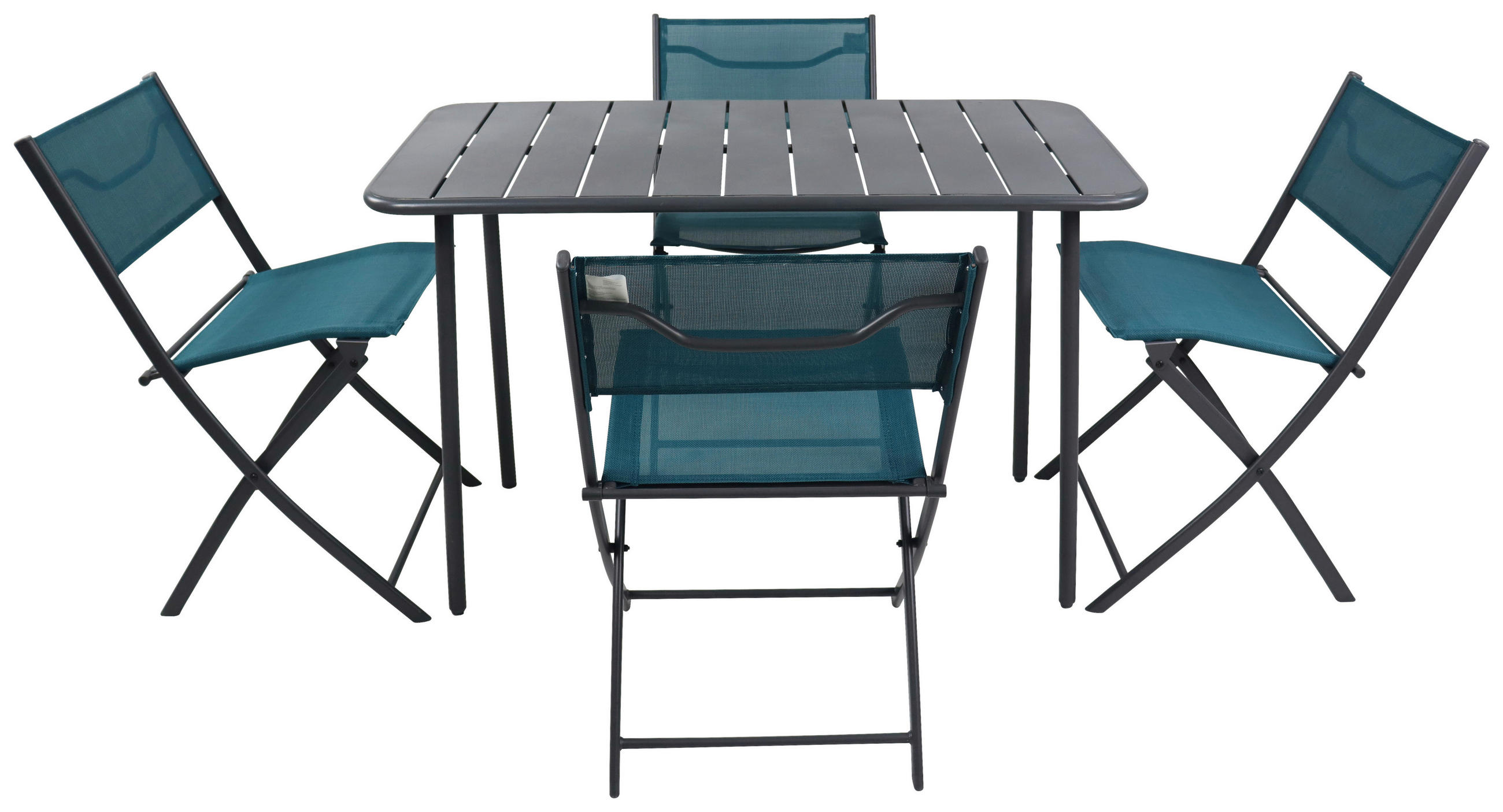 UTESET  - turkos/svart, Modern, metall/textil - Ambia Garden