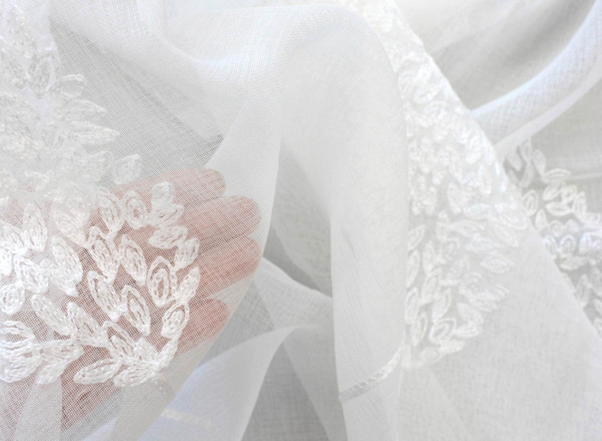 FERTIGVORHANG  transparent   140/245 cm  - Weiß, Basics, Textil (140/245cm)