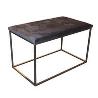 KLOP DVOSED, kovina, tekstil črna  - črna, Basics, kovina/tekstil (75/45/46cm) - Sonnhaus