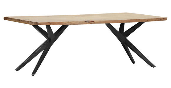 TISCHPLATTE      - Akaziefarben, Design, Holz (220/100/5cm) - Landscape