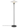 STEHLEUCHTE 40/150 cm    - Schwarz/Weiß, Design, Glas/Metall (40/150cm) - Nordlux