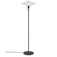 STEHLEUCHTE 40/150 cm    - Schwarz/Weiß, Design, Glas/Metall (40/150cm) - Nordlux