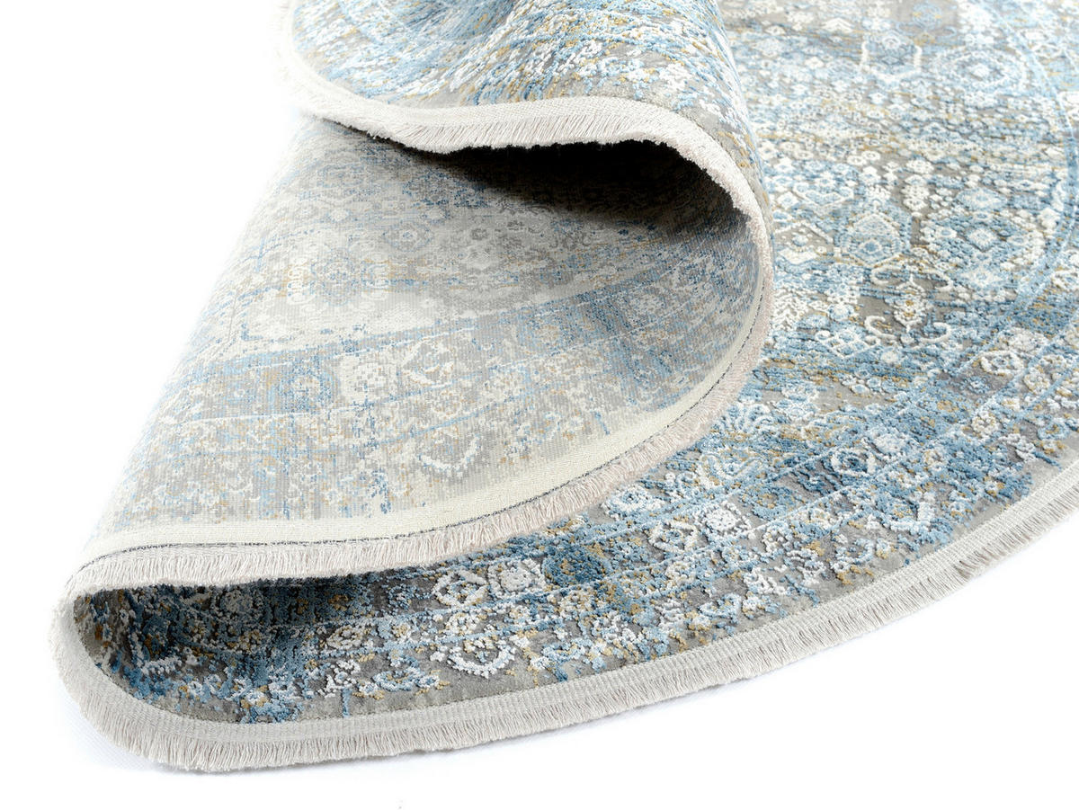 WEBTEPPICH 240 cm Toulon Blau, Grau  - Blau/Grau, Design, Textil (240cm) - Dieter Knoll