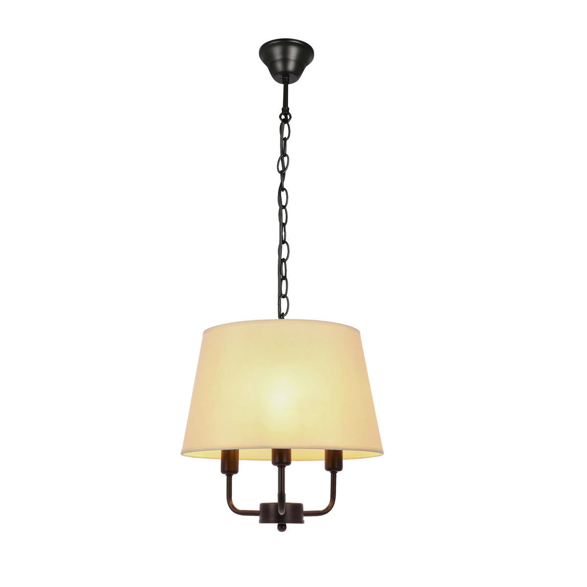 PENDELLEUCHTE 32.5/32.5/110 cm  - Goldfarben/Schwarz, KONVENTIONELL, Metall (32.5/32.5/110cm)
