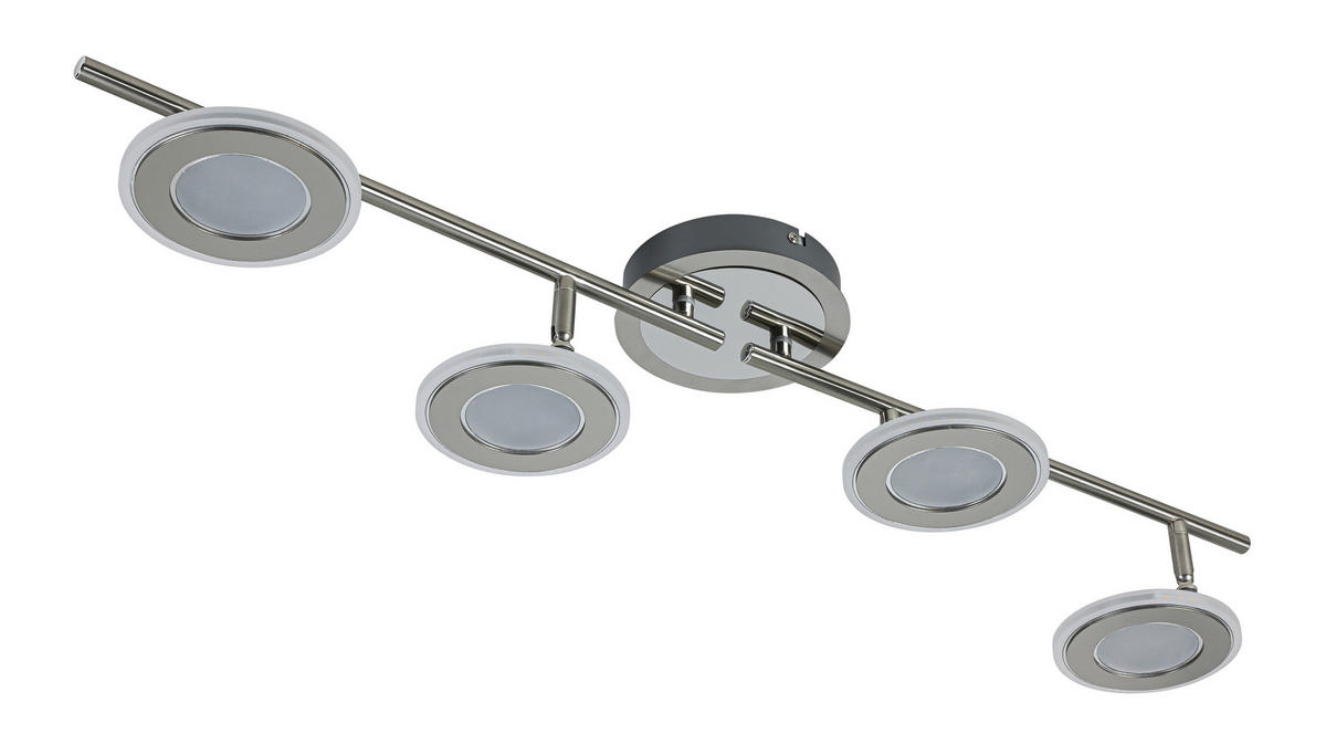 LED-SPOTLIGHT 82/17,5/13 cm   - kromfärg/nickelfärgad, Design, metall/plast (82/17,5/13cm) - Novel