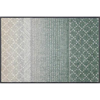 Covoraș De Intrare 50/75 cm  - bej/verde, Design, plastic/textil (50/75cm) - wash+dry