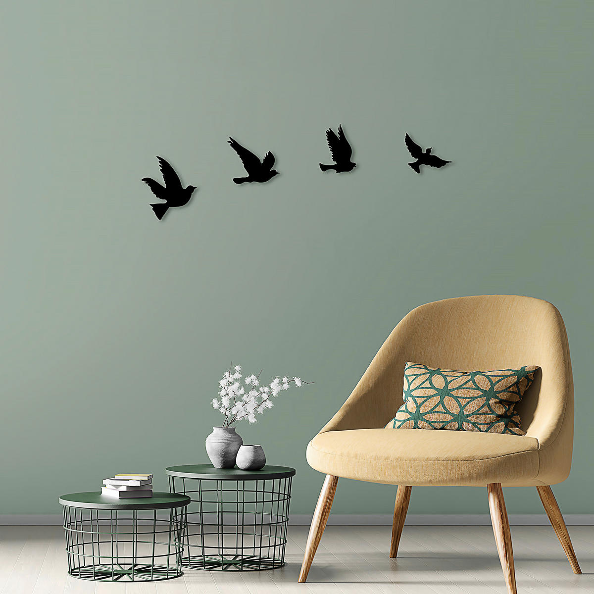 METALLBILD  - Schwarz, Basics, Metall (18/20cm)