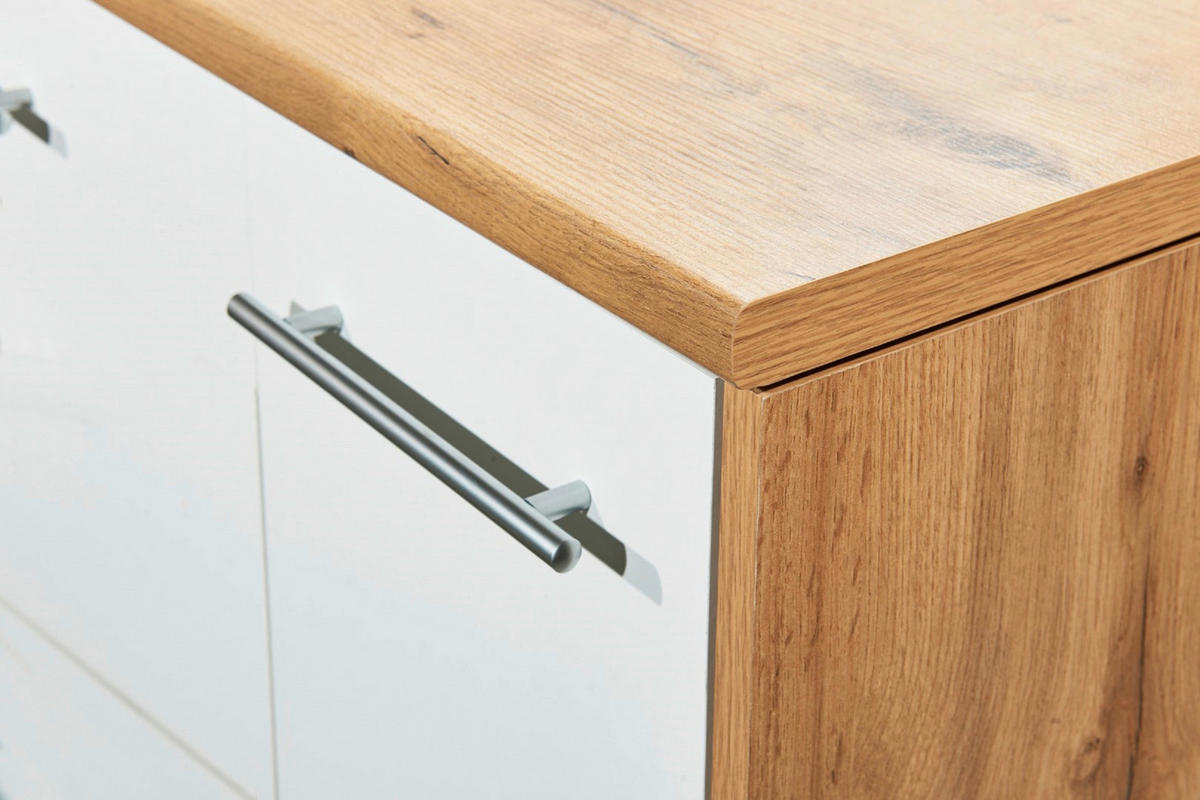 MODULKÖK 280-150 cm   i vit  - vit/skogsek, Design, metall/trämaterial (280-150cm) - Respekta