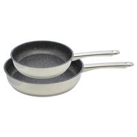 SADA PÁNVÍ, 2dílné,  24+28 cm  - barvy nerez oceli, Basics, kov (24+28cm) - ELO