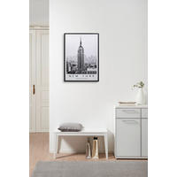 KUNSTDRUCK Städte 50/70 cm  - Schwarz/Weiß, Basics, Holzwerkstoff/Kunststoff (50/70cm) - Monee