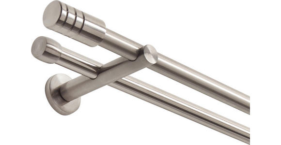 RUNDSTANGENGARNITUR 240 cm - Edelstahlfarben, Basics, Metall (240cm) - Homeware