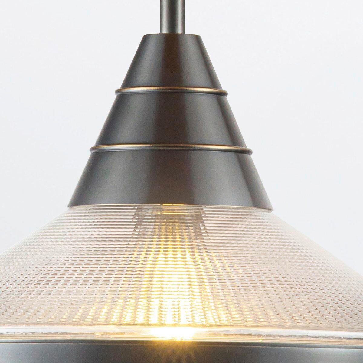 HÄNGELEUCHTE 34,3/35,9 cm  - Bronzefarben, KONVENTIONELL, Glas/Metall (34,3/35,9cm) - Elstead Lighting