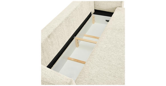 SCHLAFSOFA in Chenille Greige - Greige/Schwarz, KONVENTIONELL, Kunststoff/Textil (238/74/107cm) - Carryhome