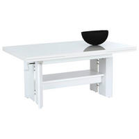 COUCHTISCH in Holzwerkstoff 110-180/68/50-60 cm  - Weiß, MODERN, Holzwerkstoff (110-180/68/50-60cm) - MID.YOU