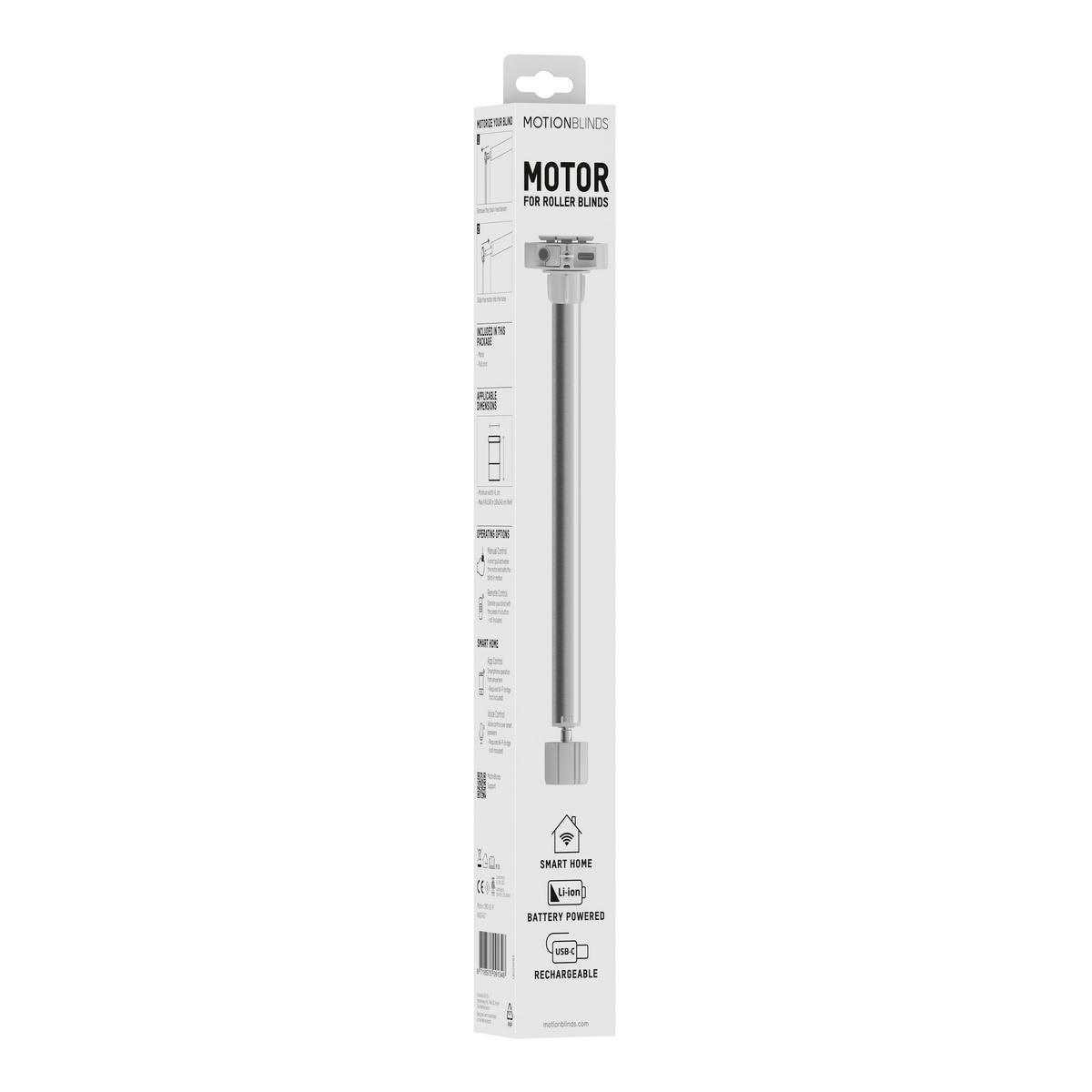 MOTOR FÜR ROLLO   6/40,5 cm    - Weiß, Basics, Kunststoff/Metall (6/40,5cm)