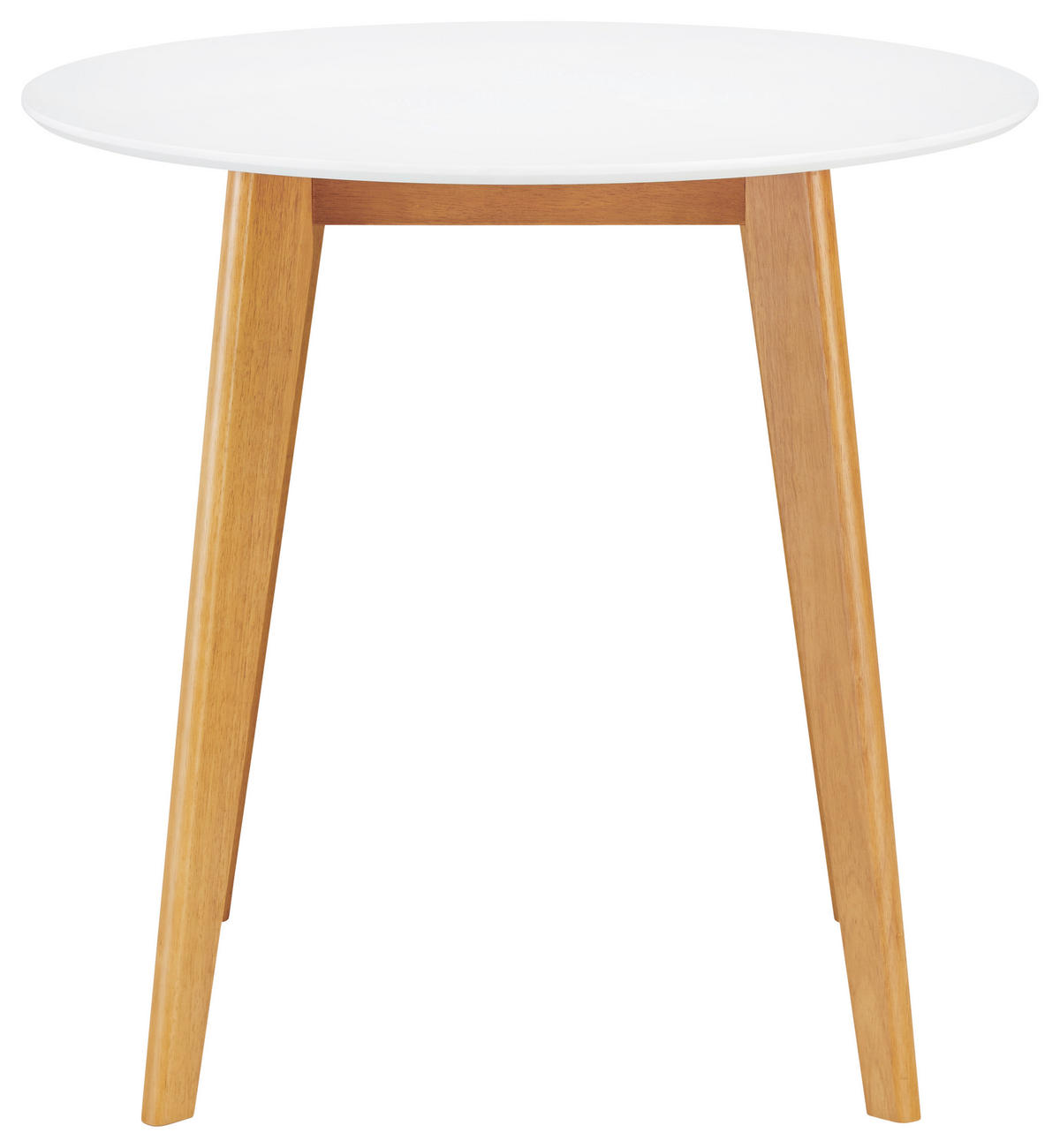ESSTISCH in Holz 80/80/76 cm  - Weiss/Eichefarben, Design, Holz (80/80/76cm) - Livetastic