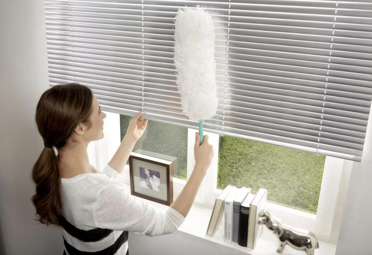 STAUBWEDEL - Türkis/Weiß, KONVENTIONELL, Kunststoff/Textil (38/12/3cm) - Leifheit