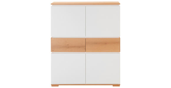 HIGHBOARD  in 100/120/40 cm  - Eichefarben/Weiß, KONVENTIONELL, Holzwerkstoff (100/120/40cm) - Novel