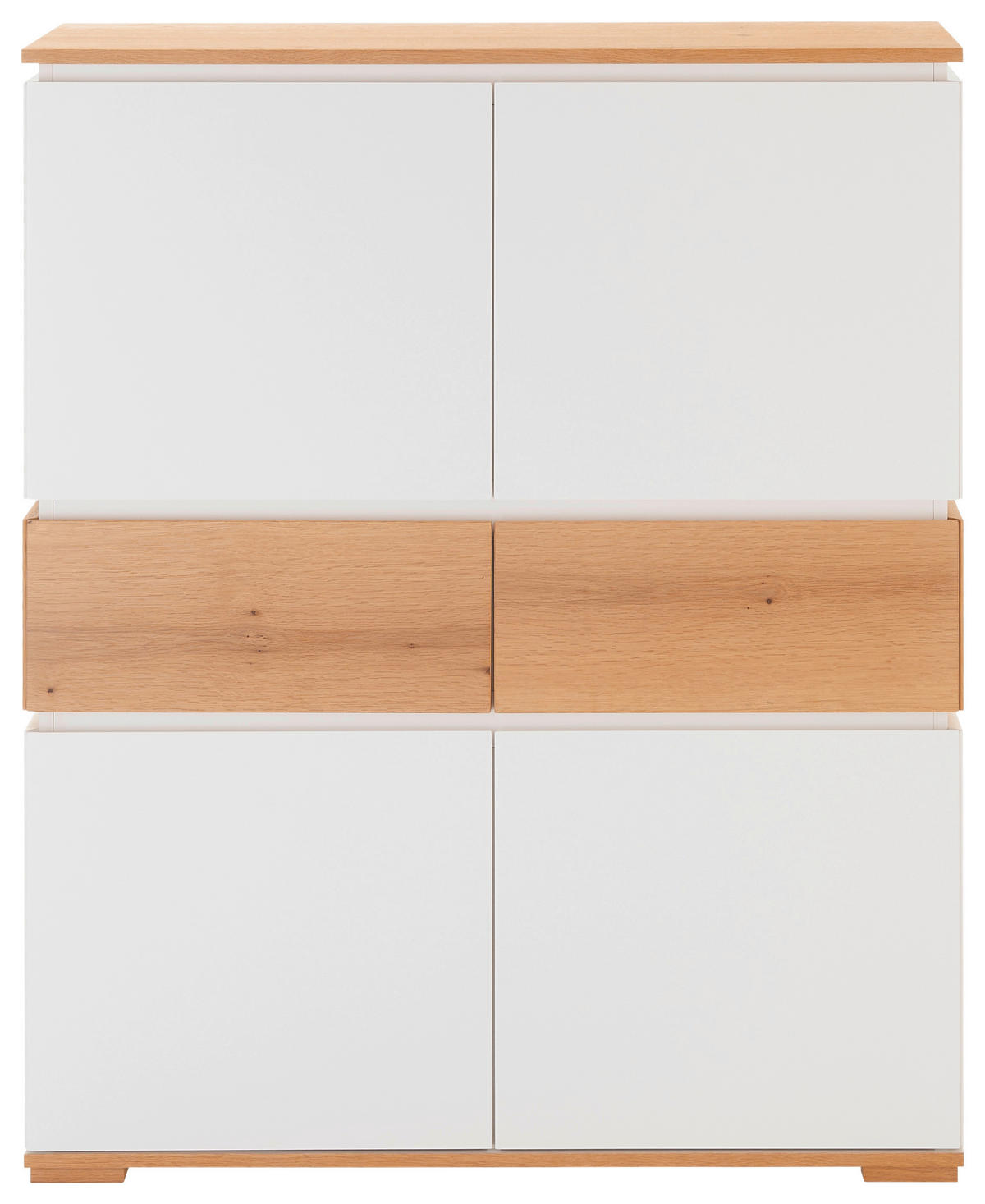HIGHBOARD  in 100/120/40 cm  - Eichefarben/Weiß, KONVENTIONELL, Holz/Holzwerkstoff (100/120/40cm) - Novel