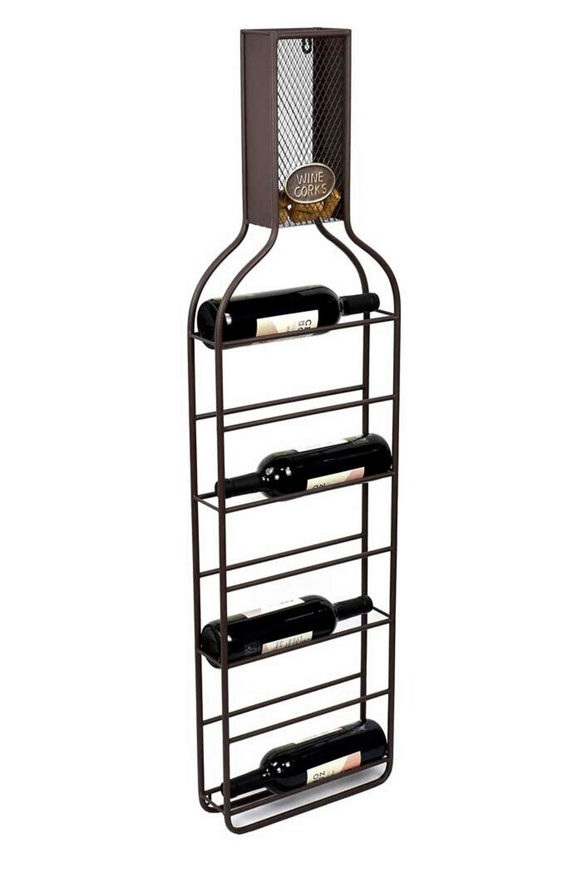 ETAJERĂ PENTRU STICLE DE VIN 32/8,5/118 cm  - Basics (32/8,5/118cm)
