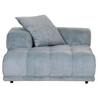 SOFAELEMENT in Plüsch Mintgrün  - Schwarz/Mintgrün, KONVENTIONELL, Kunststoff/Textil (125/66/155cm) - Carryhome