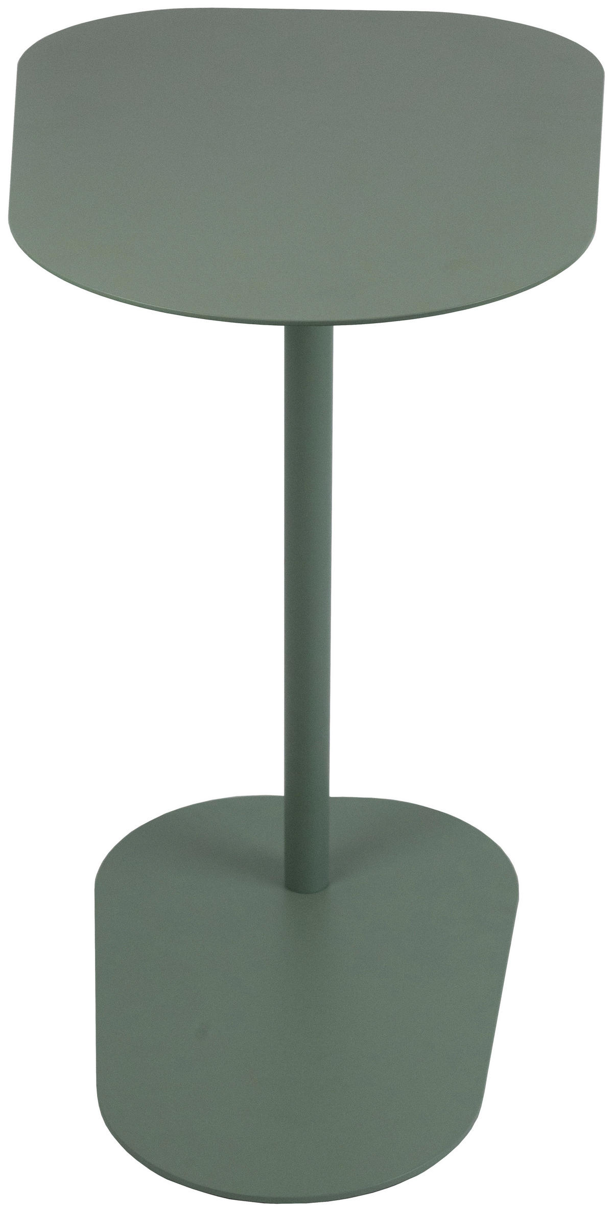 BEISTELLTISCH 53/38/60 cm Grün Freiform  - Grün, Basics, Metall (53/38/60cm) - Novel