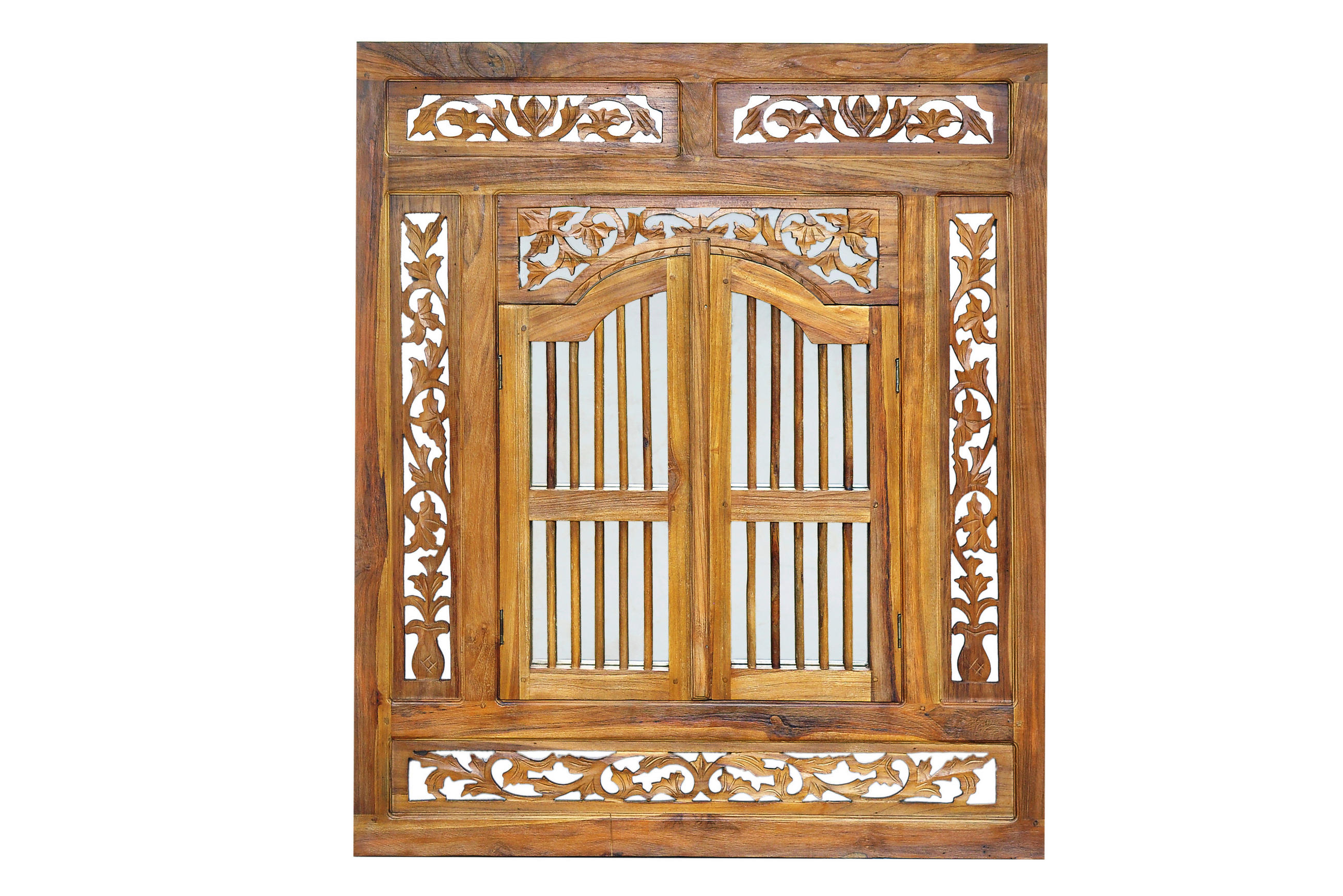 SPIEGEL 80/90/3,5 cm    in quadratisch  - Naturfarben, Design, Glas/Holz (80/90/3,5cm) - MID.YOU