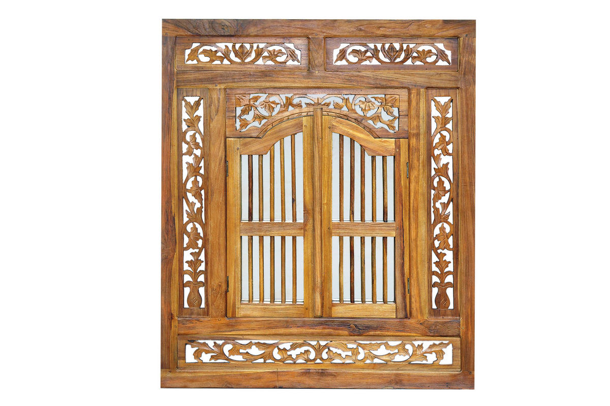 SPIEGEL 80/90/3,5 cm    in quadratisch  - Naturfarben, Design, Glas/Holz (80/90/3,5cm) - MID.YOU