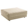 HOCKER in Textil Beige  - Beige/Schwarz, Design, Kunststoff/Textil (105/38/117cm) - home24