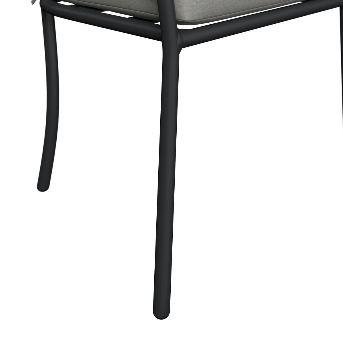 GARTENSTUHL Metall, Kunststoff, Textil Grau  - Anthrazit/Grau, MODERN, Kunststoff/Textil (60/76/62cm) - Ambia Garden