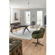 ESSTISCH in Metall, Glas 180-260/95/76 cm  - Schwarz, Design, Glas/Metall (180-260/95/76cm) - Novel