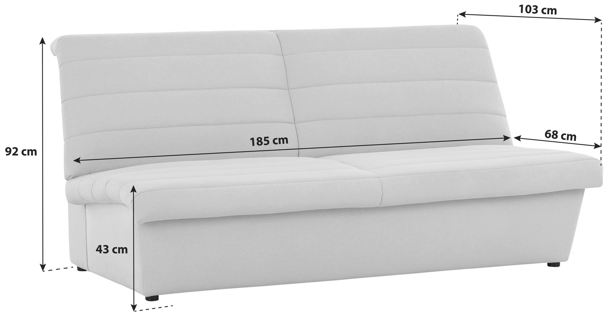 2-SITZER-SOFA Webstoff Weinrot - Weinrot/Schwarz, Design, Kunststoff/Textil (185/92/103cm) - LOOKS by W.Joop