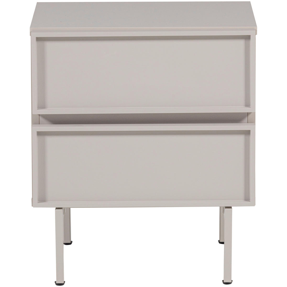 NACHTTISCH 45/51/42 cm  - Sandfarben, Design, Holzwerkstoff/Metall (45/51/42cm) - Livetastic