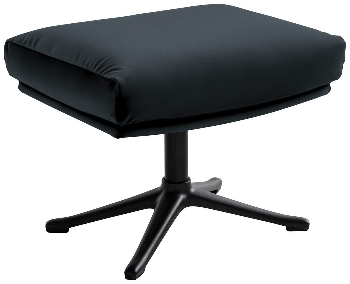 HOCKER Samt Dunkelgrün  - Dunkelgrün/Schwarz, Design, Textil/Metall (51/37/41cm) - home24